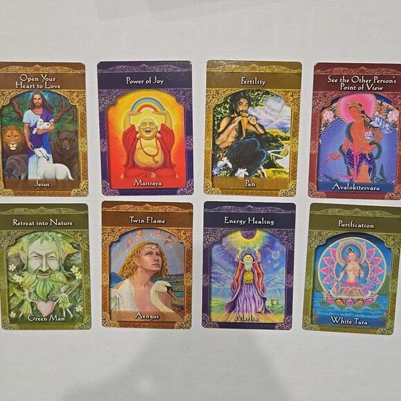 Ascended Masters Oracle Cards 44 Card Deck and Guidebook Doreen Virtue Deities - Picture 11 of 11